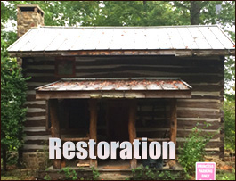 Historic Log Cabin Restoration  Loachapoka, Alabama